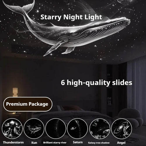Children'S Night Light Starry Sky Light Planetarium Projector Pro for Bedroom, 6 in 1 Star Projector Galaxy Light, Ceiling Night Light Milky Way Mood Lighting with Timer, LED Space Galaxy Lamp Bedroom Room Decor for Adults Kids - White